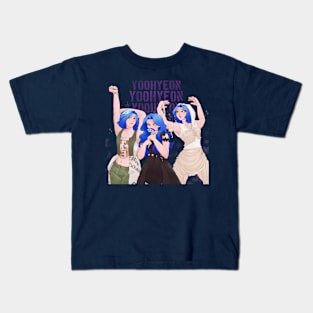 Blue Hair Yoohyeon Kids T-Shirt